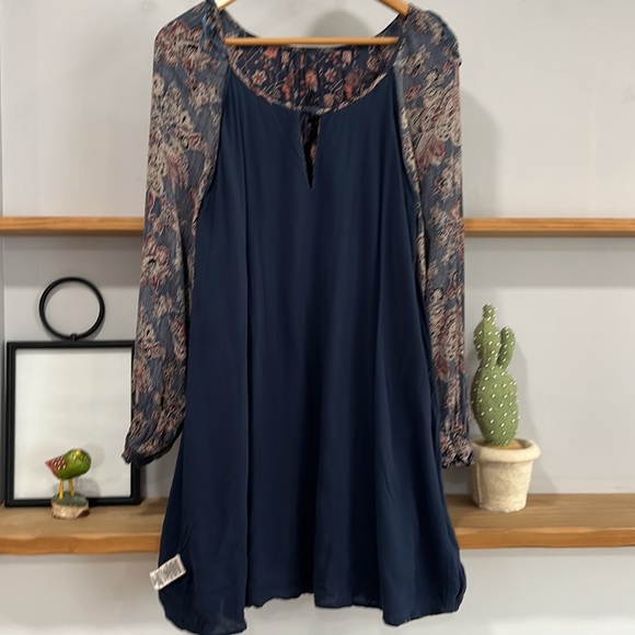 Free People Boho Lucky Loose Swing Mini Dress, Size M - Picture 13 of 16